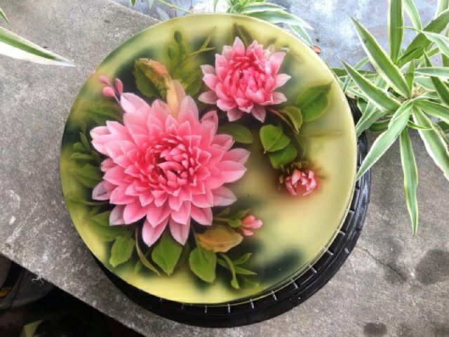 Dụng cụ làm thạch rau câu 3D Bộ 4 kim Thược dược mẫu mới