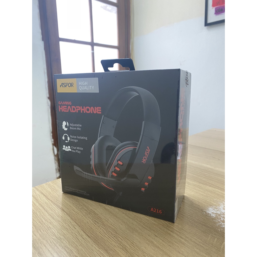 Tai nghe gaming chụp tai có mic có đèn LED cho máy tính, điện thoại