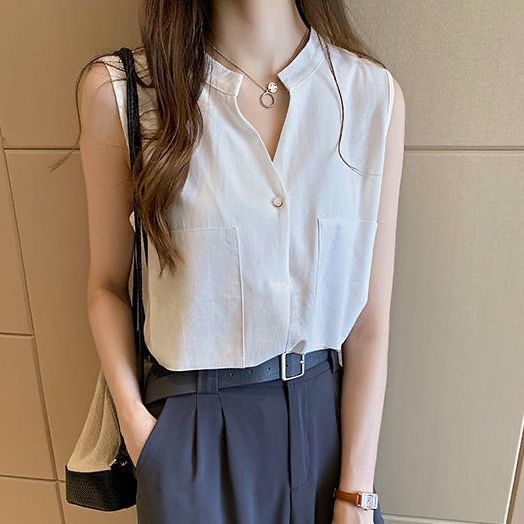 Áo vest Nữ Áo chiffon Sát Nách Phong Cách Hàn Quốc JL-TX-177