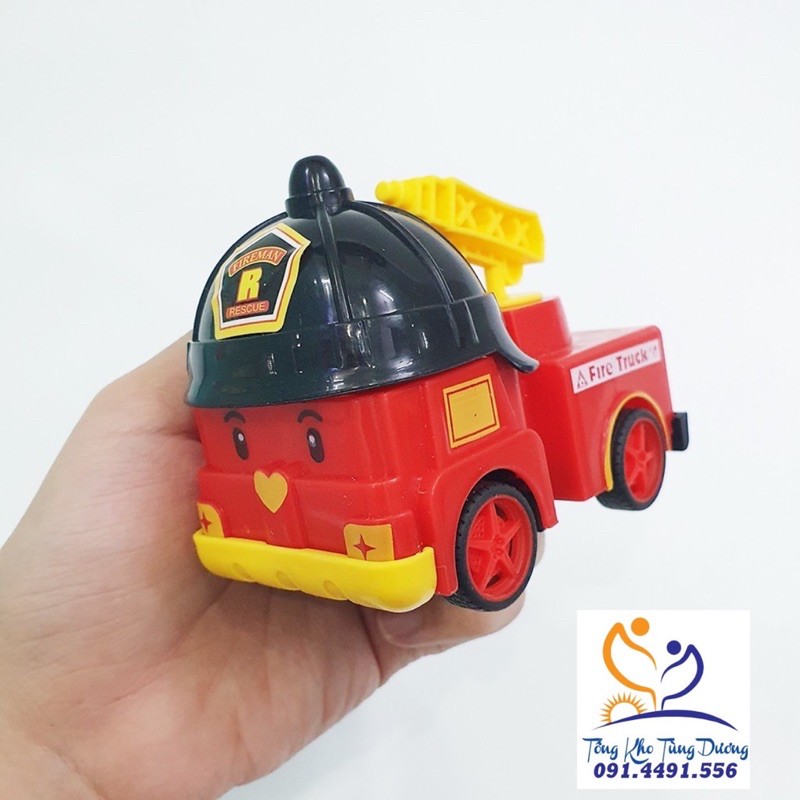 Bộ 4 xe ROBOCAR POLI chạy đà