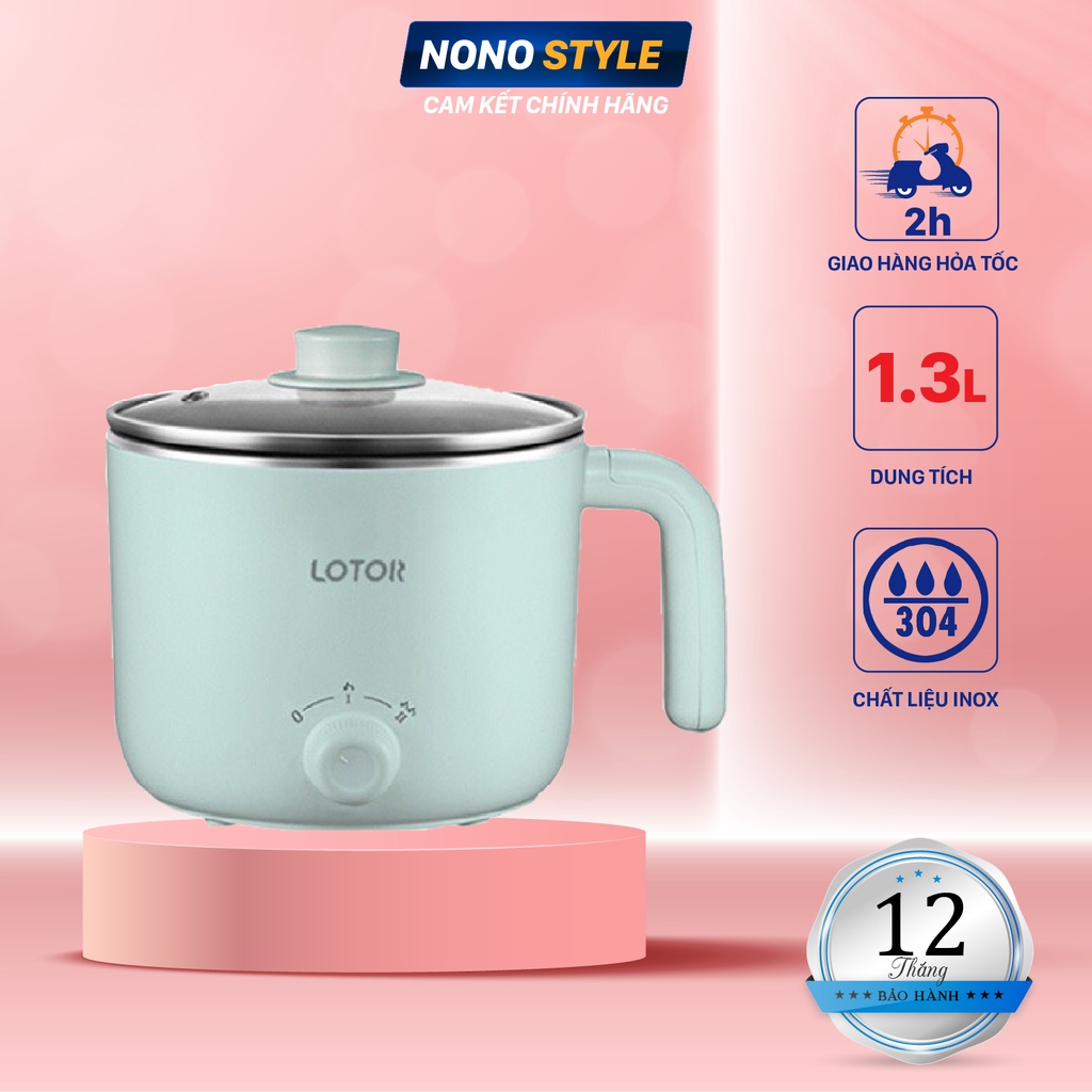 [Mã ELHADEV giảm 4% đơn 300K] Nồi Điện Đa Năng Lotor HM-60C 1.3 Lít, Bảo Hành 12 Tháng