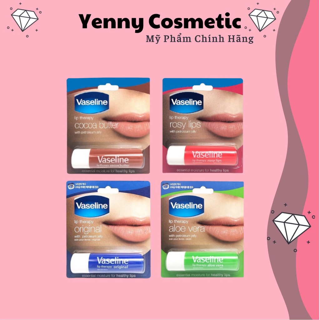 Son Dưỡng Môi Vaseline Dạng Thỏi Lip Therapy Lips Rosy 4.8g