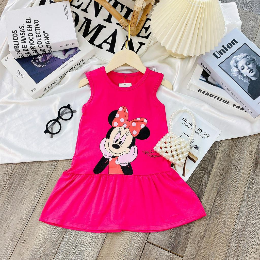 Váy ba lỗ 2 tầng in hình 5D chuột mickey