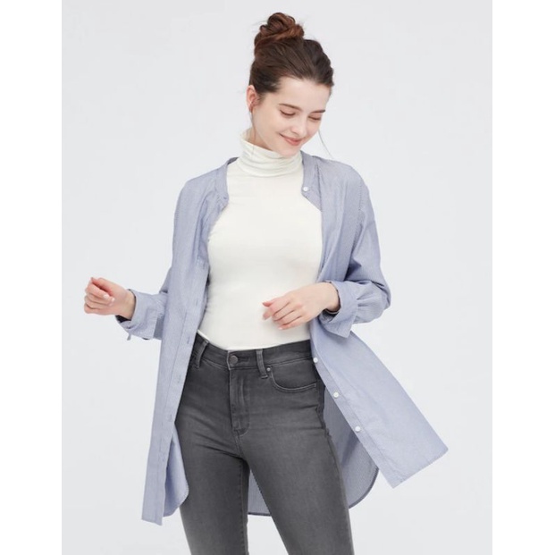 (Uniqlo Nhật chính hãng) NỮ- Áo giữ nhiệt cao cổ Heattech Turtleneck T (long sleeves)