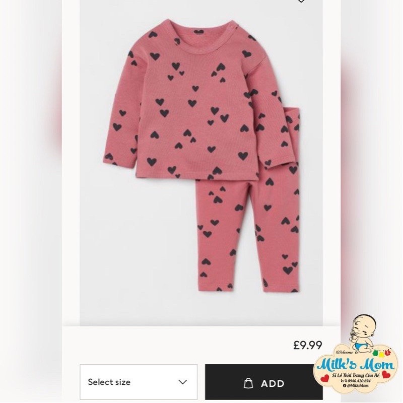 Bộ dài tay cho bé milksmom