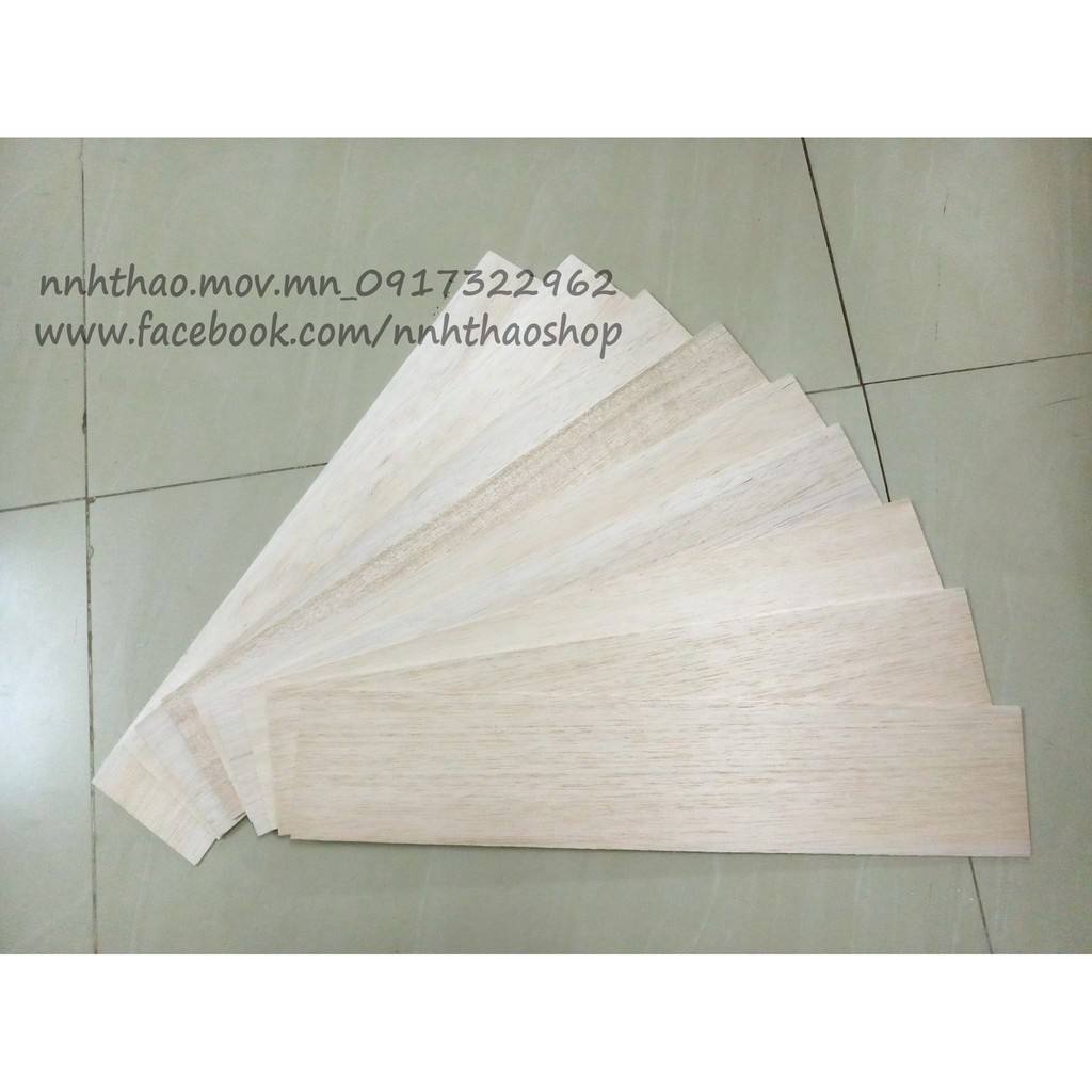 Gỗ balsa mềm dày 2mm