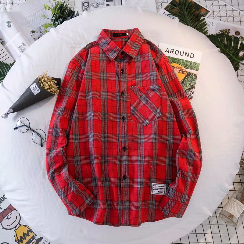 [ Mã CBMAUG88 giảm 10% tối đa 20K đơn 99K ] Áo sơ mi tay dài kẻ sọc caro đơn giản thời trang cho nam giới | BigBuy360 - bigbuy360.vn