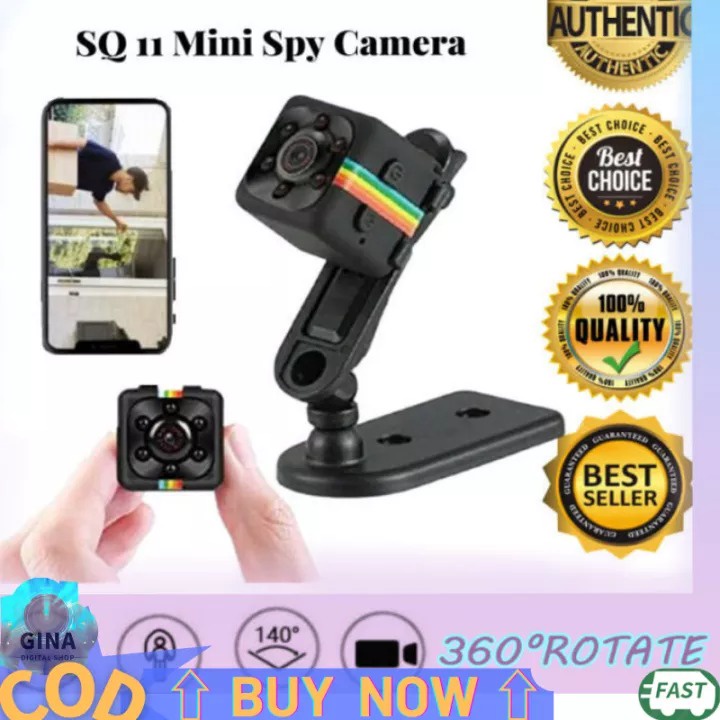 máy ghi hình camera Mini SQ11 Full HD 1081P DV Camera hành động Xe ghi hình DVR Máy quay phim