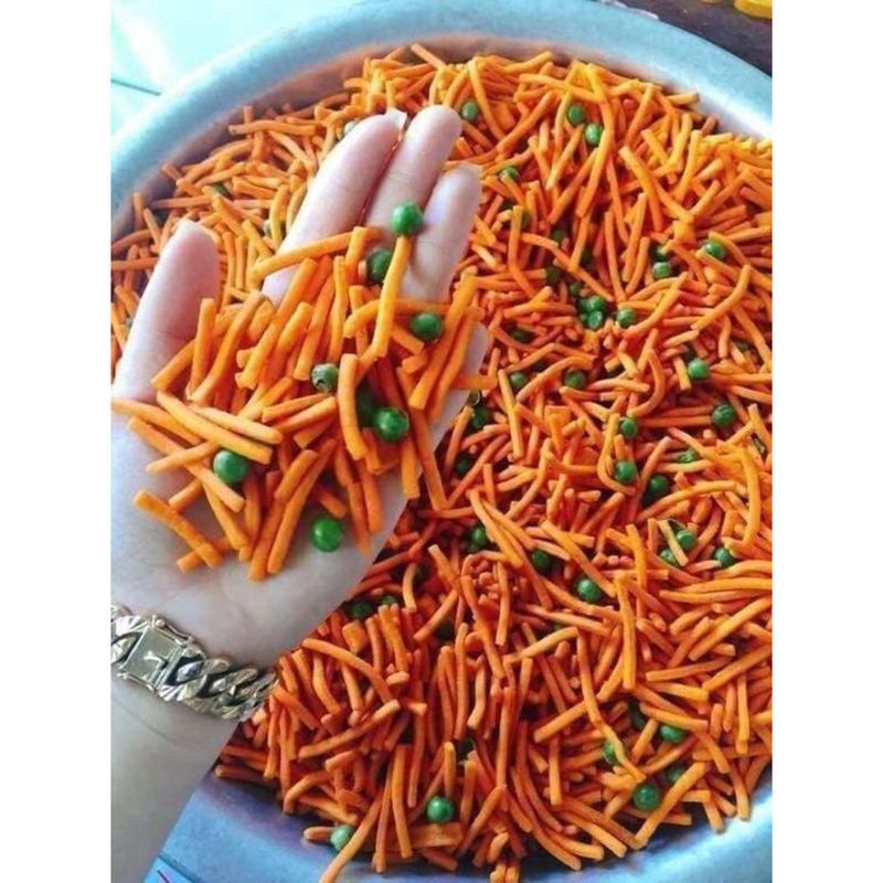 1 kg bim bim que đậu Hà Lan đóng túi nilon.