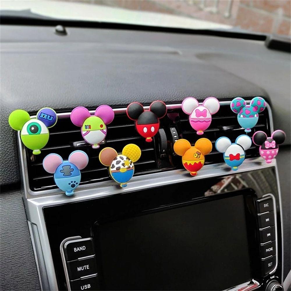 Norman Kẹp Khuếch Tán Nước Hoa Bằng PVC Hình Đầu Chuột Hoạt Hình Sáng Tạo Cho Xe Hơi