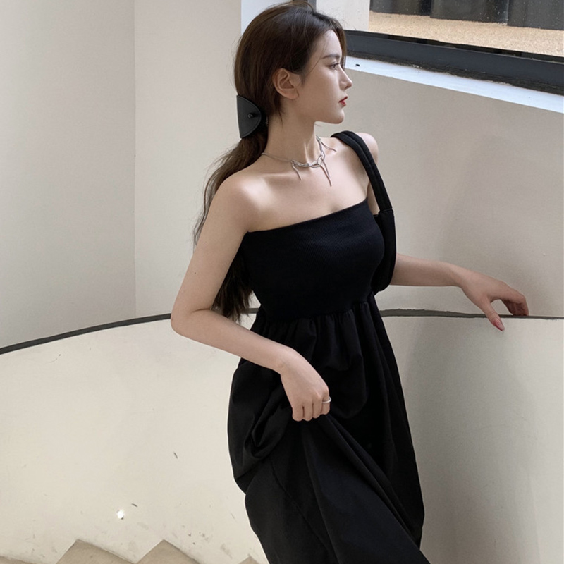 IELGY Đầm Lửng Hở Vai Thời Trang Mùa Hè Ngọt Ngào Dành Cho Nữ