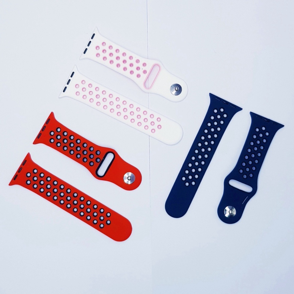 Dây đeo cao su thể thao cho đồng hồ thông minh Seri 1/2/3/4/5/SE/6/7 - Size 38/30/41/42/44/45 mm