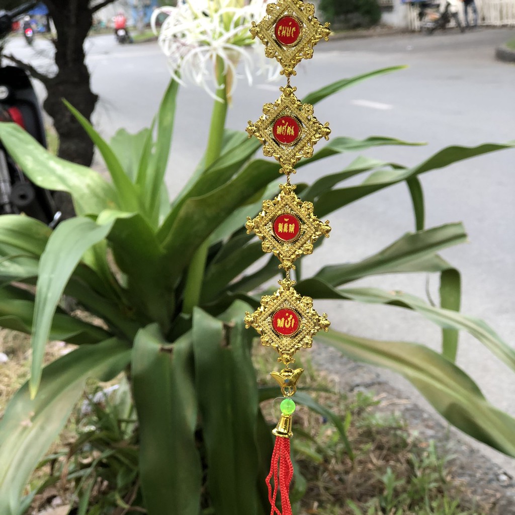 Dây treo trang trí tết dây treo hình thoi A24