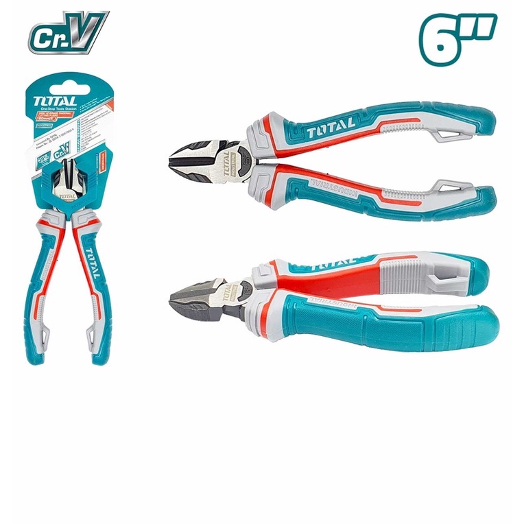 Kìm cắt 6in CAO CẤP thép Cr-V  TOTAL THT230606S