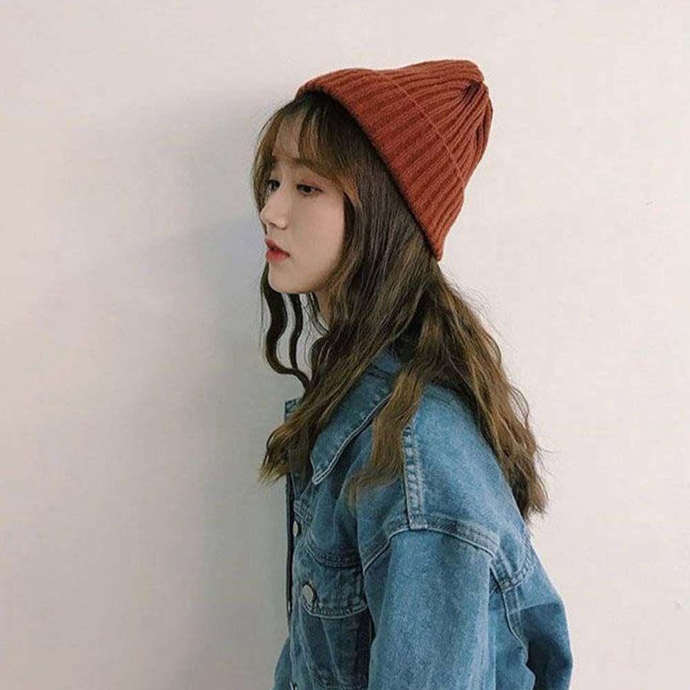 Mũ beanie Dày Dặn Màu Sắc Đơn Giản Giữ Ấm Cho Bé