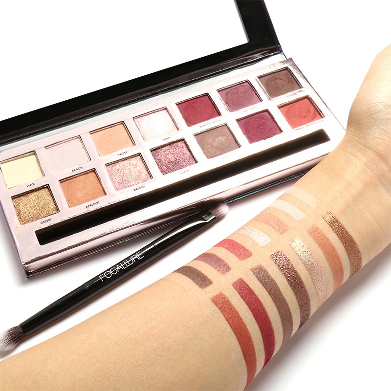 Bộ trang điểm FOCALLURE bảng phấn mắt + bút kẻ mắt + mascara + chì kẻ mày tiện dụng