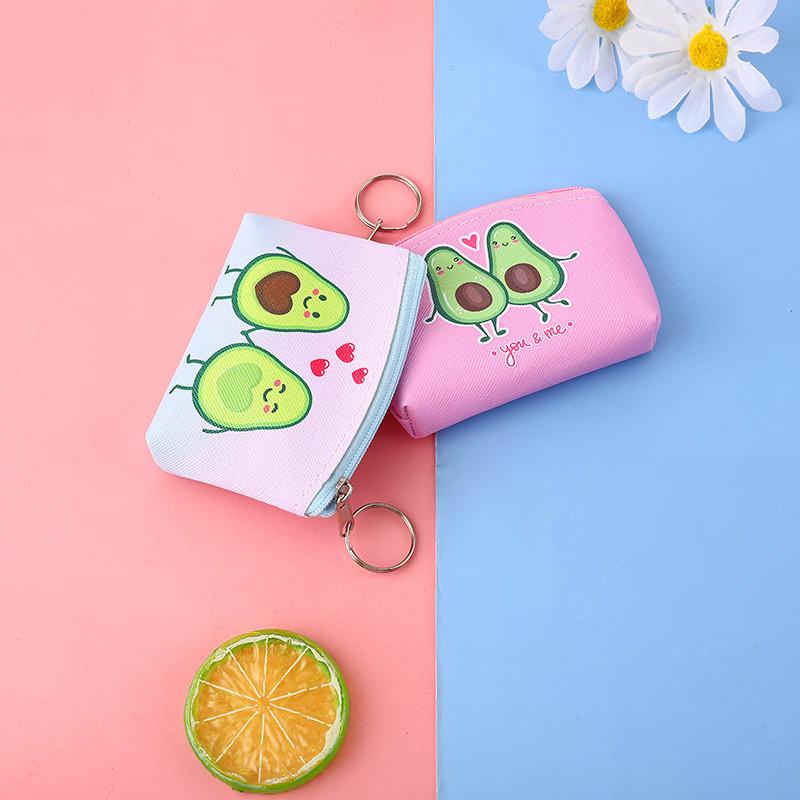 Ví đựng tiền xu mini hình quả bơ dễ thương