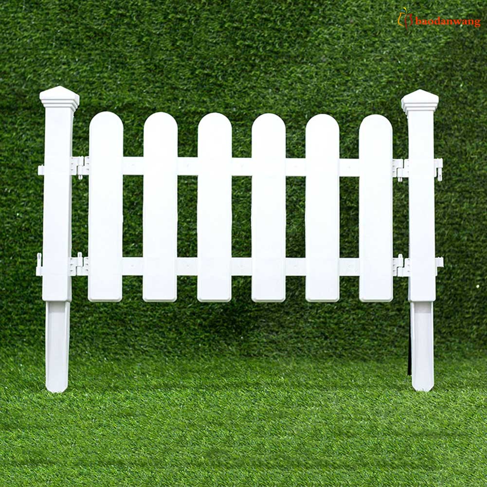 Hàng rào nhựa PVC màu trắng phong cách châu Âu trang trí sân vườn