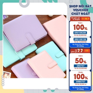 Sổ còng bìa da pastel planner và bullet journal A5 A6
