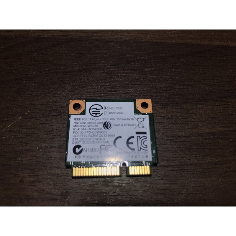 Card Wifi + Bluetooth - Qualcomm Atheros QCWB335