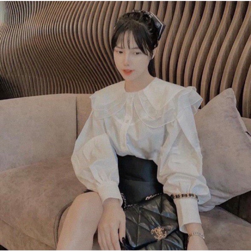 Áo sơ mi chun eo live