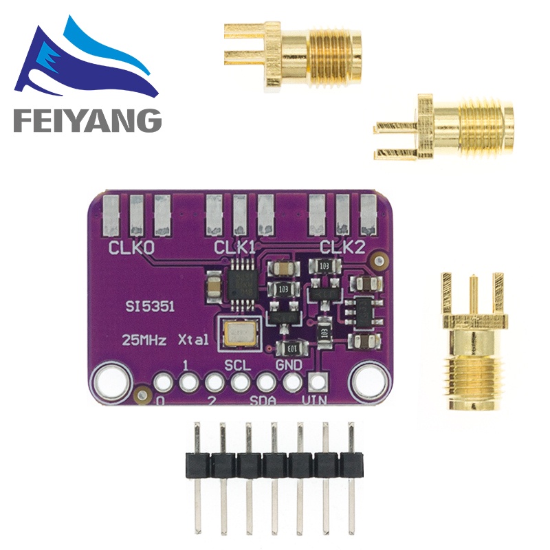 Mô Đun Phát Tín Hiệu Đồng Hồ DC 3V-5V CJMCU-5351 Si5351A Si5351 I2C 8KHz-160MHz