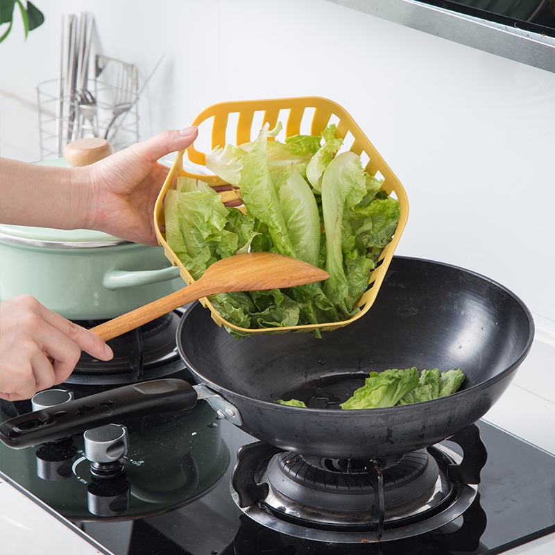 Rổ Nhựa Đựng Rau Củ Quả Ráo Nước Hình Lục Giác