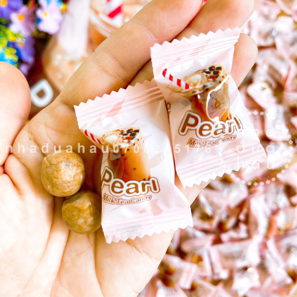 Lẻ một viên kẹo trà sữa trân châu Weisels Hongkong viên 5gam