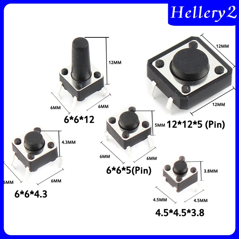 2 Nút Nhấn Microswitch Cho Máy Ghi Hình Điện Tử