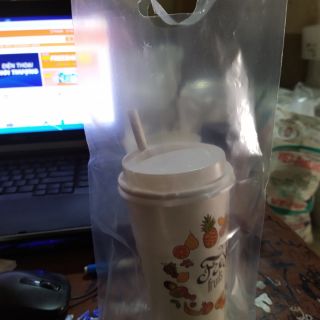 túi đựng 1 ly ngăn trong suốt 10kg đựng trà sữa giá cả hợp lý cho các khách hàng