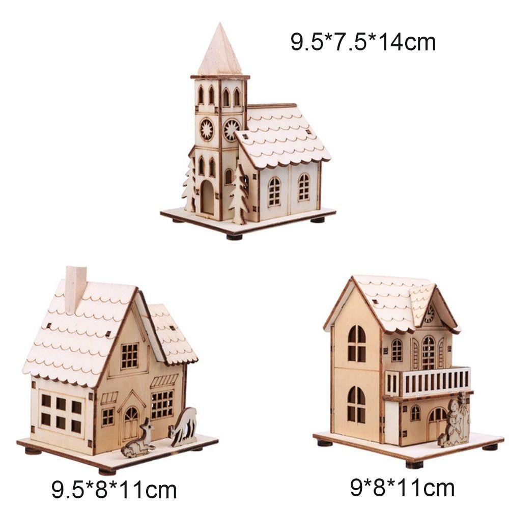 Ngôi Nhà Gỗ Trang Trí Giáng Sinh