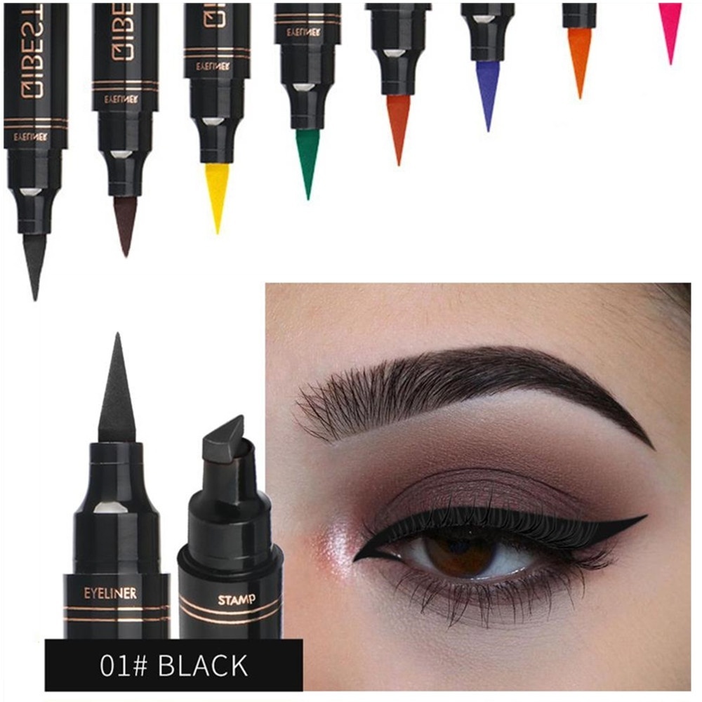 Bút Kẻ Mắt Thiết Kế 2 Trong 1 Không Thấm Nước Nhanh Khô