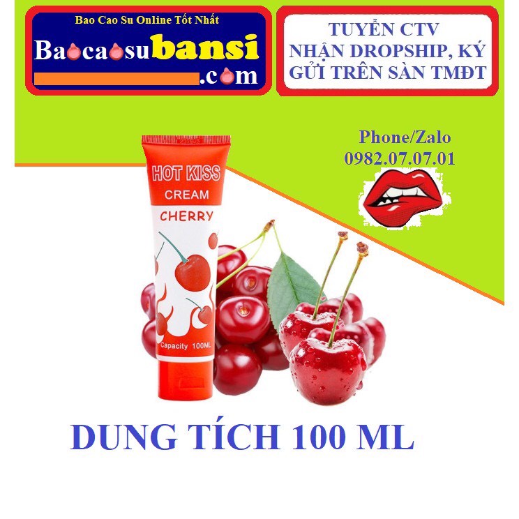 Gel Bôi Trơn Love Kiss, Hot Kiss, Silk Touch Hương Trái Cây 100ml, Gel Bôi Hương Trái Cây - Cam Kết Chính Hãng Giá Tốt