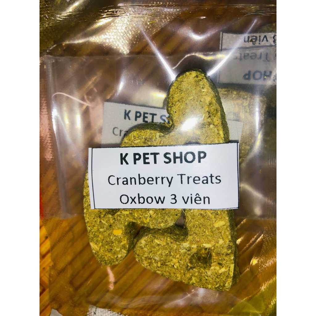 CRANBERRY TREATS OXBOW Chiết lẻ  FREE SHIP  SIMPLE REWARDS OXBOW Mài Răng Cho Thỏ, Bọ, Hamster, Chinchillas .