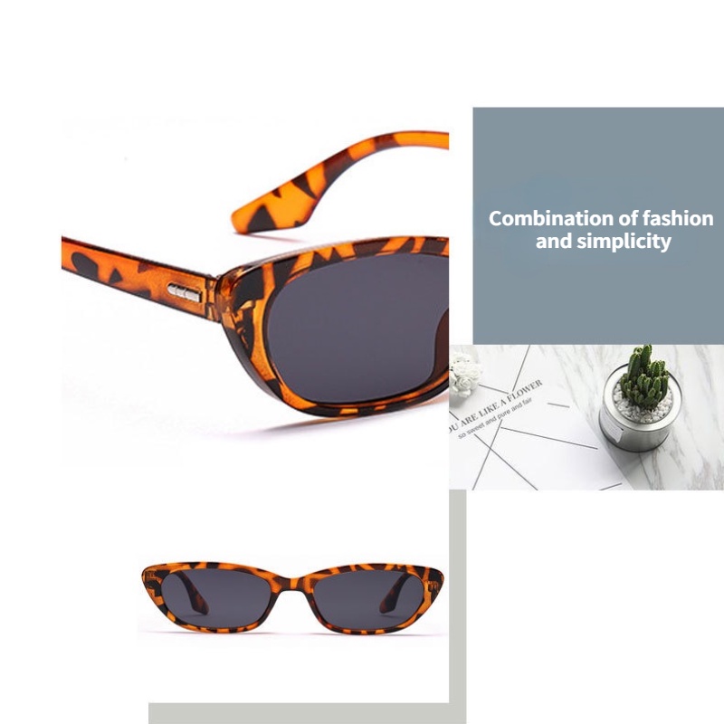 Kính râm gọng mắt mèo chống ánh sáng xanh phong cách Hàn Quốc cho nam và nữ