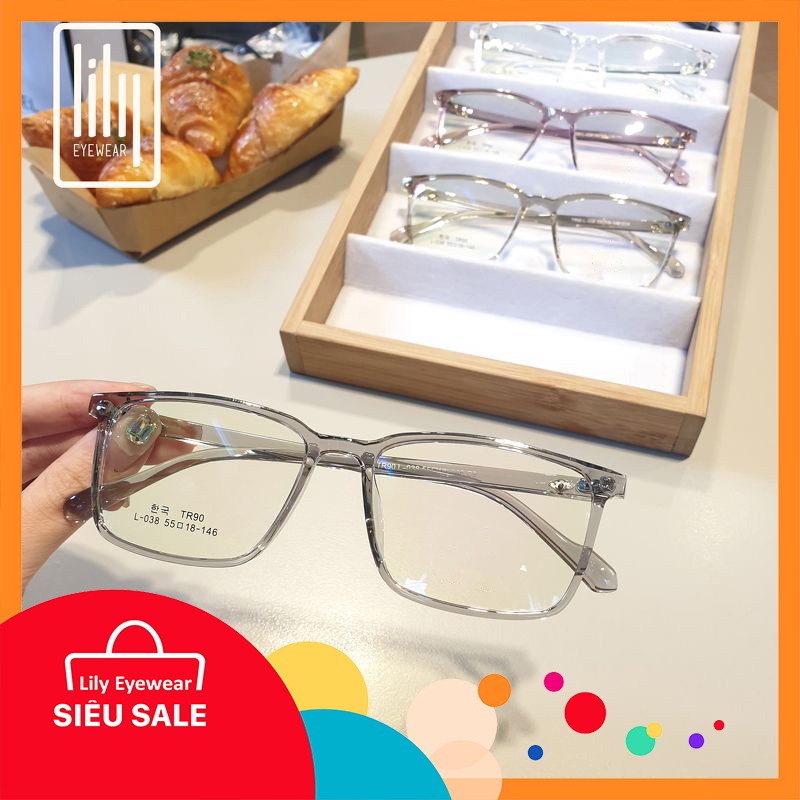 Gọng kính cận vuông thời trang hàn quốc nam nữ Lilyeyewear L038