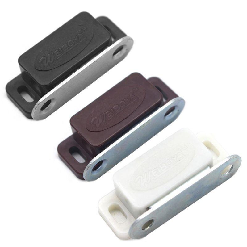 Set 10 Chốt Cửa Tủ Từ Tính Mini Bằng Nhựa Tiện Dụng Cho Nhà Bếp / Tủ Quần Áo