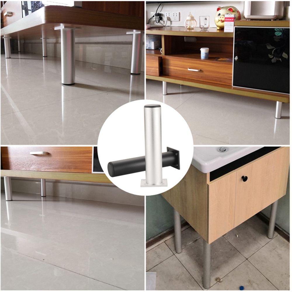 Set 4 chân đỡ bàn ghế sofa bằng hợp kim nhôm tùy chỉnh tiện dụng cho gia đình