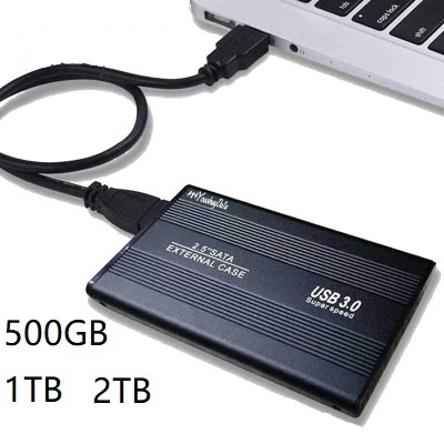 Vỏ ổ cứng di động 500Gb / 1TB / 2TB với cổng USB 3.0 chất lượng cao để sạc