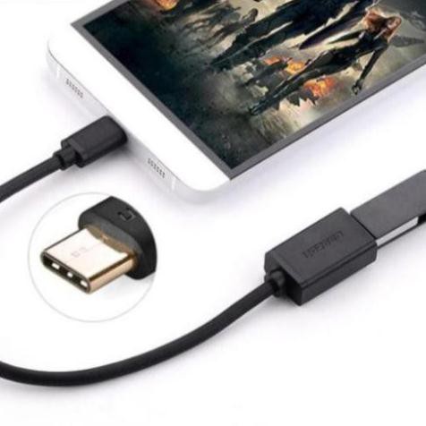 Cáp chuyển OTG type c sang usb cho điện thoại chính hãng