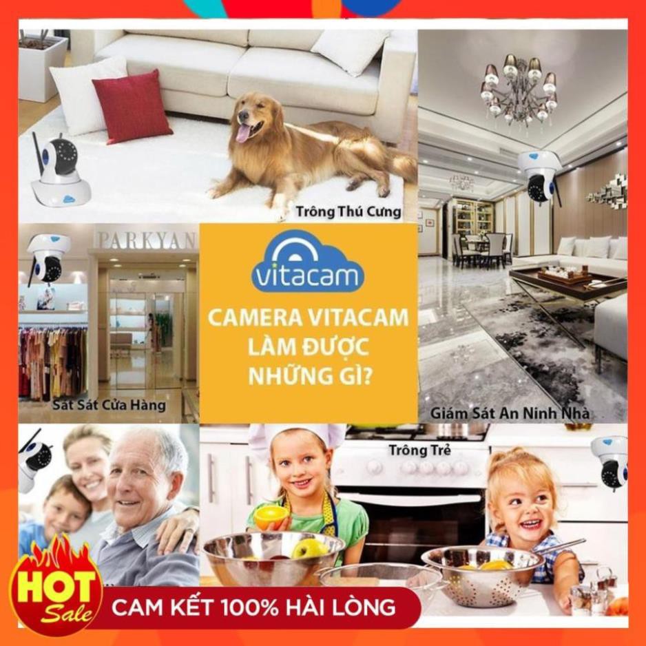 [Chính Hãng] Camera IP Wifi Vitacam C720 Pro 2.0mpx Full HD1080p - Hàng Chính Hãng bảo hành 24 tháng