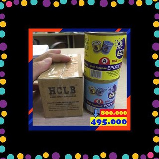 Keo dán đa năng 2 thành phần Epoxy HCLB 611 (bộ 2,8kg): gỗ, nhựa, bê tông, gạch, đá