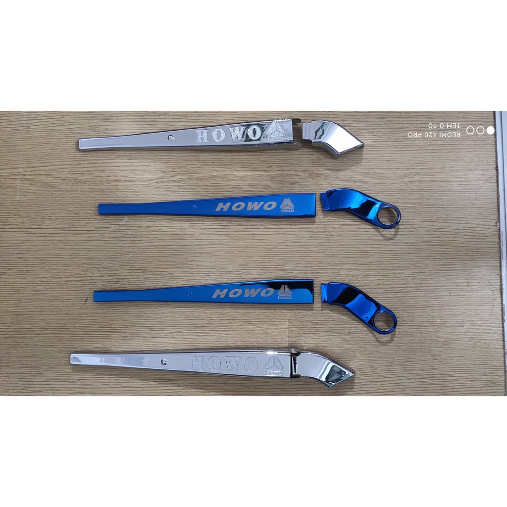 ỐP gạt mưa xe Howo A7 mạ crom, Inox xanh phục vụ các bác