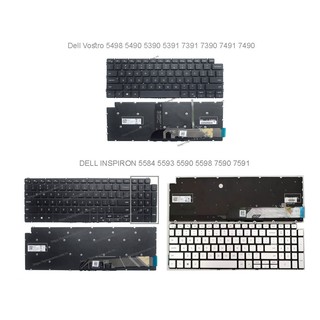 Bàn phím laptop Dell Inspiron 5584 5593 5590 5598 7590 7591 7490 7491 7390 7391 Vostro 5498 5490 5390 5391