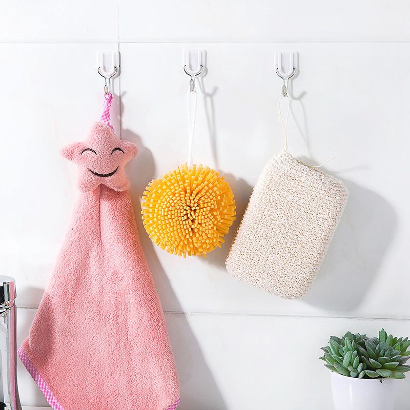 Bộ 6 móc treo dán tường treo đồ phòng tắm, nhà bếp....