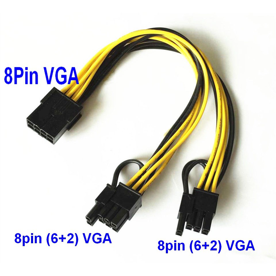 Cáp chia nguồn Card VGA 8Pin ra 2 x 8Pin (6+2) - 3334966 , 536102767 , 322_536102767 , 45000 , Cap-chia-nguon-Card-VGA-8Pin-ra-2-x-8Pin-62-322_536102767 , shopee.vn , Cáp chia nguồn Card VGA 8Pin ra 2 x 8Pin (6+2)
