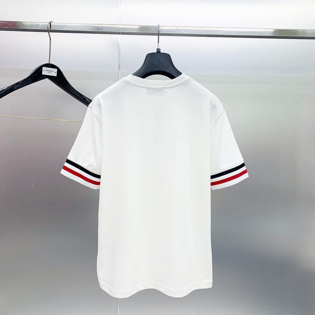 Áo Phông Thom Browne, Áo Thun Thom Browne Loại 1 Cổ Tròn Vải Cotton 100% Cao Cấp