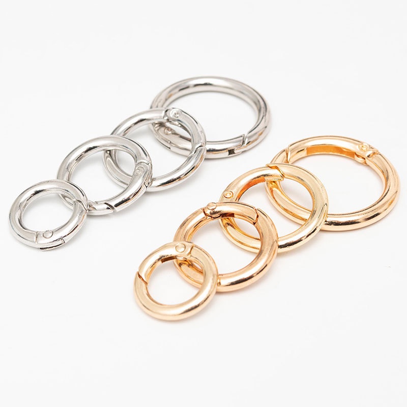 Set 10 Móc Khóa Túi Xách Hình Chữ O Bằng Kim Loại