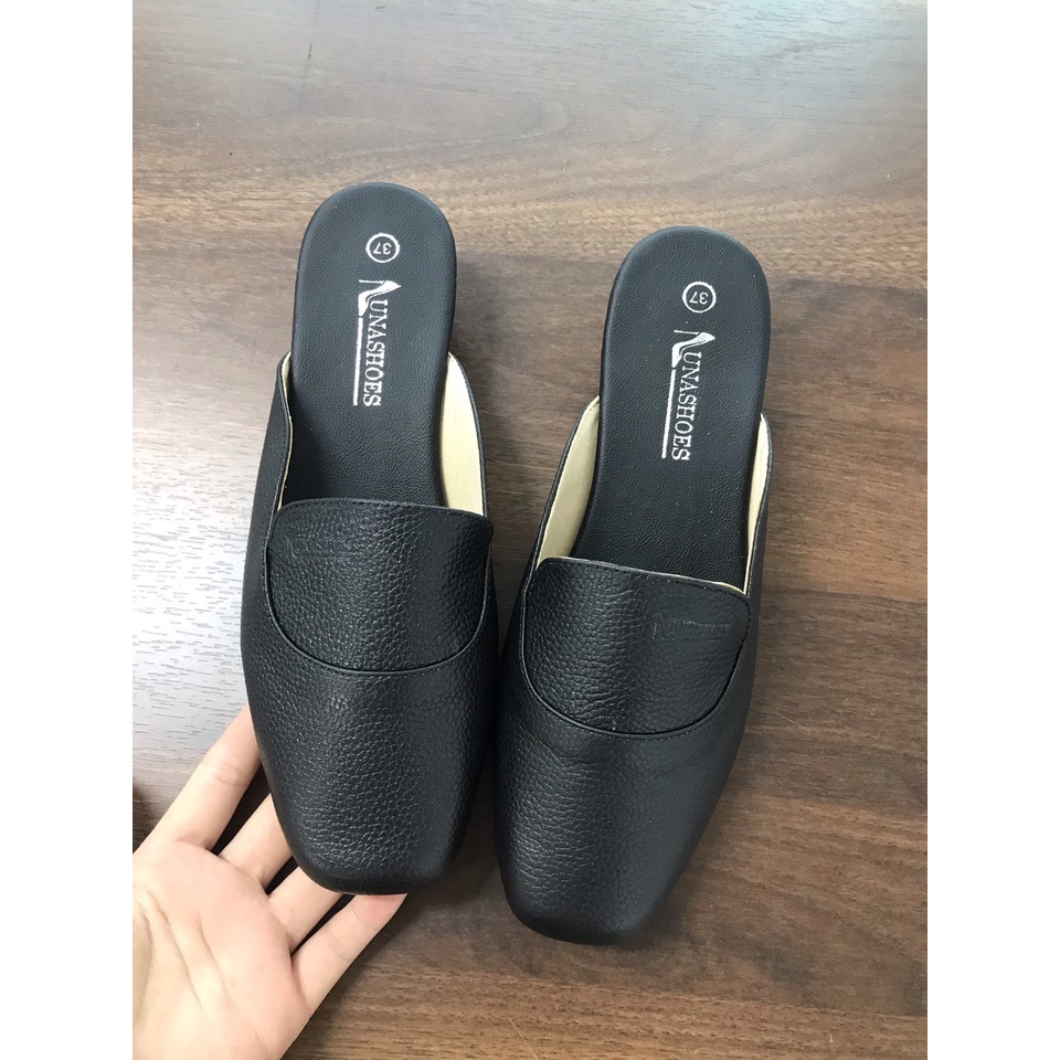Sục nữ Lunashoes 6208 sục da bò thật dép cho mẹ bảo hành 2 năm 1 đổi 1 full size sẵn hàng hàng vnxk giày trung niên
