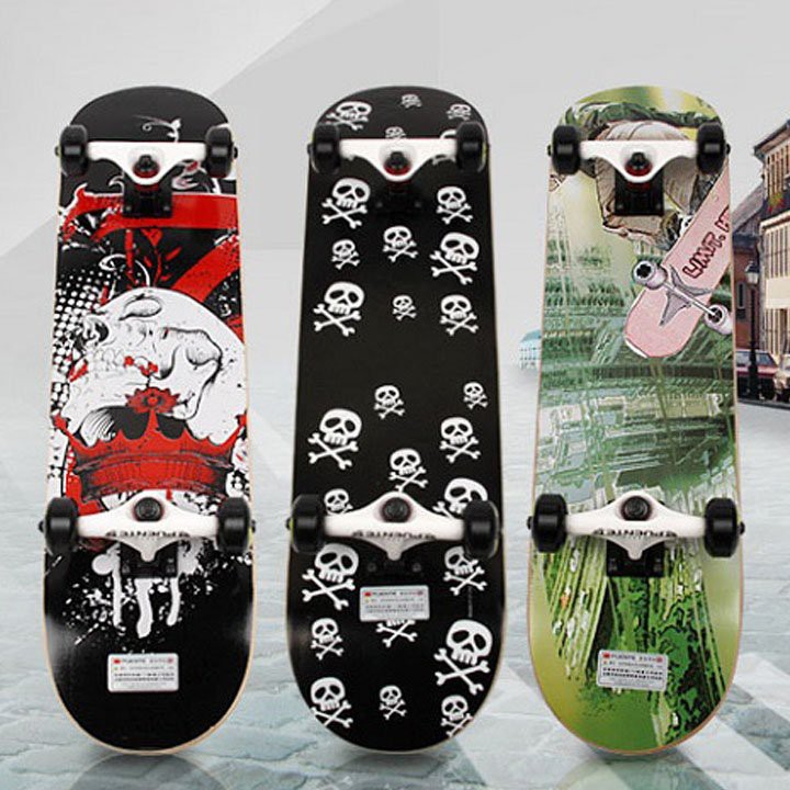 Ván trượt thể thao skateboard Puente chuyên nghiệp để tập Trick, Pop...